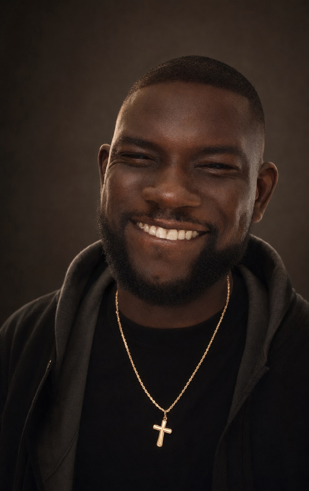 Emanuel Osei Poku smiling for The Clean Bridge feature